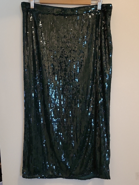 H&M Dresses & Skirts - H&M Sequin Pencil Skirt in Deep Emerald Green